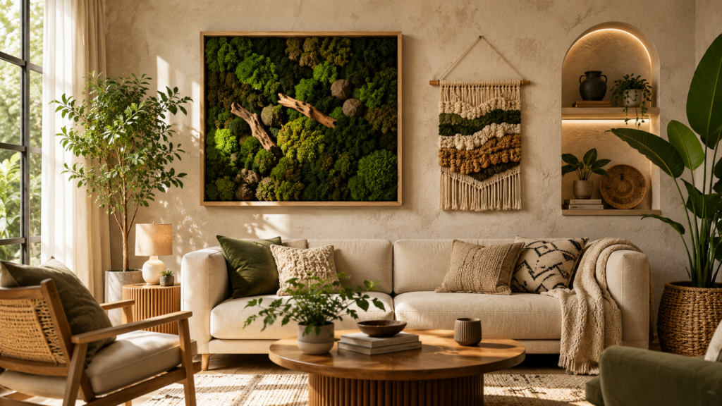 Natural textures continue to gain popularity across home decor communities.