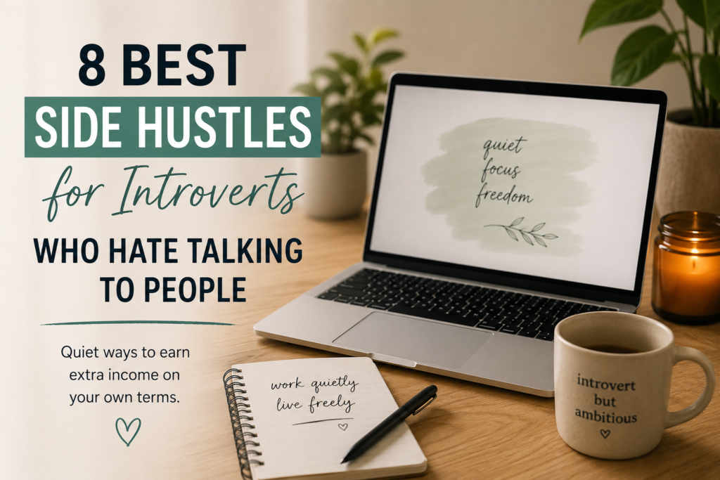 8 Best Side Hustles for Introverts Who Hate Talking to People