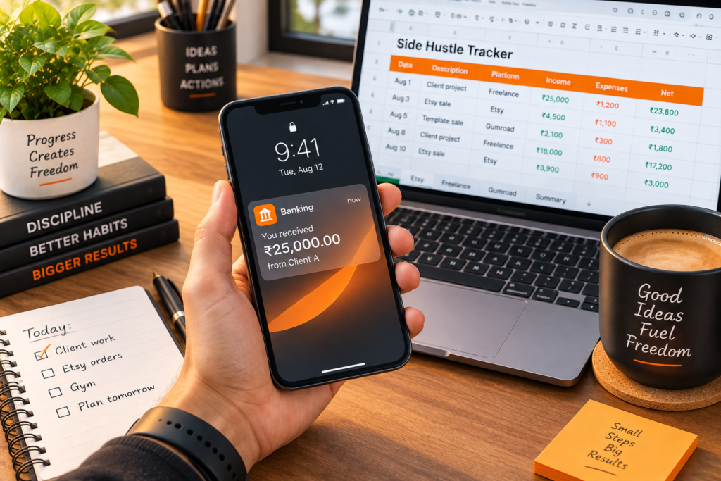 tracking side hustle payouts from multiple platforms